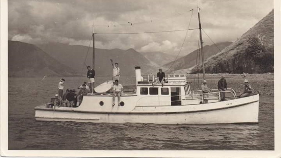 A photo of an old mail boat - the designs have changed over the years.