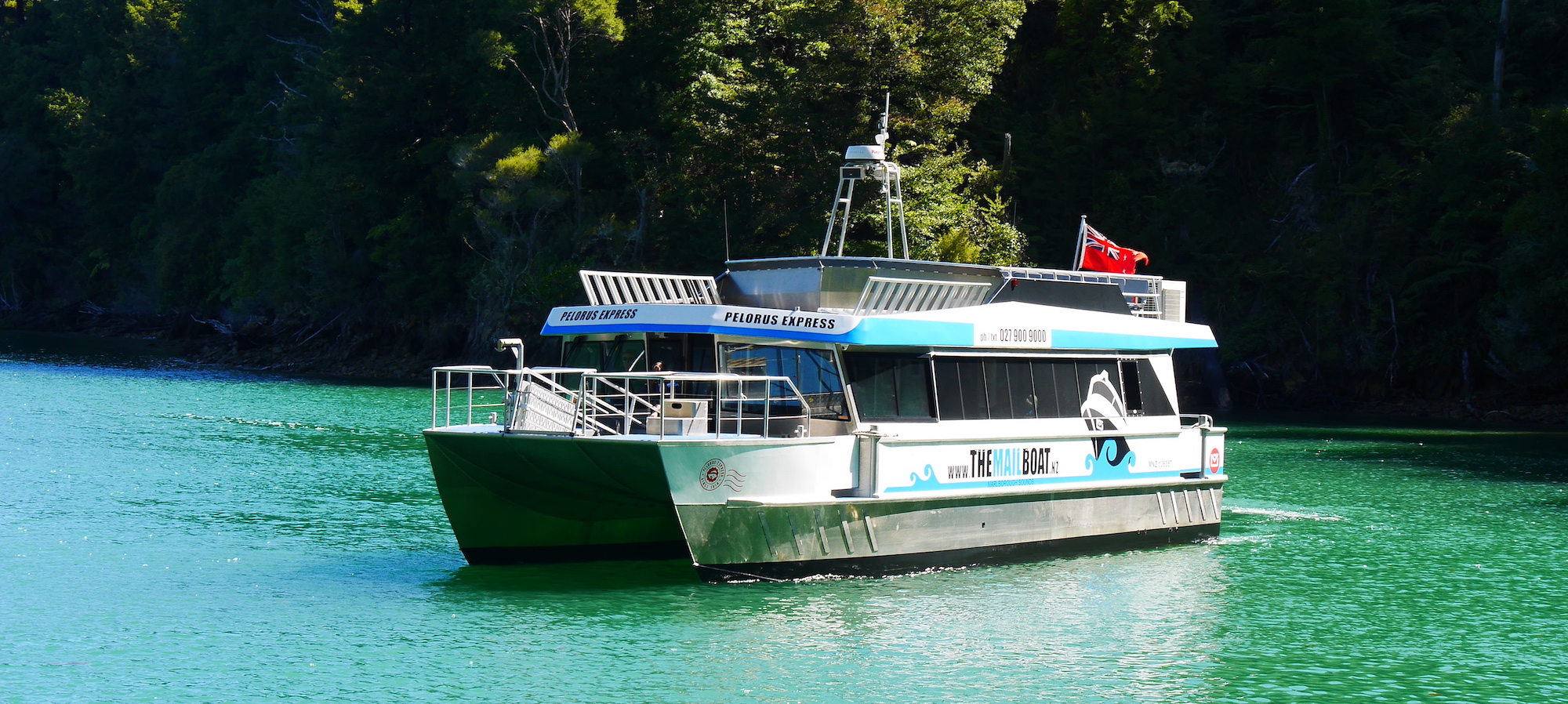 MV Pelorus Express, our the vessel for the Pelorus Mail Boat cruises.